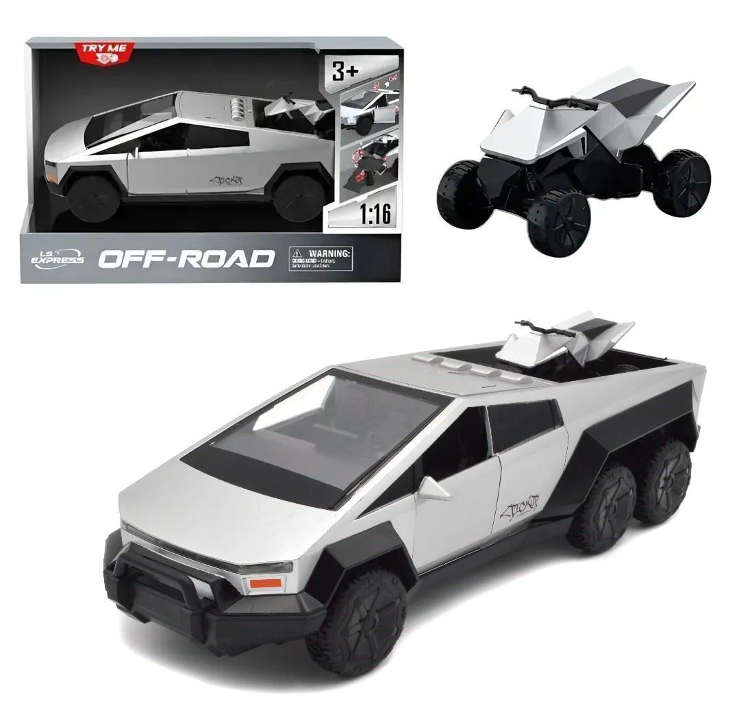 Masinuta cu inertie Wenyi Cybertruck cu sase roti, 1:16 foto