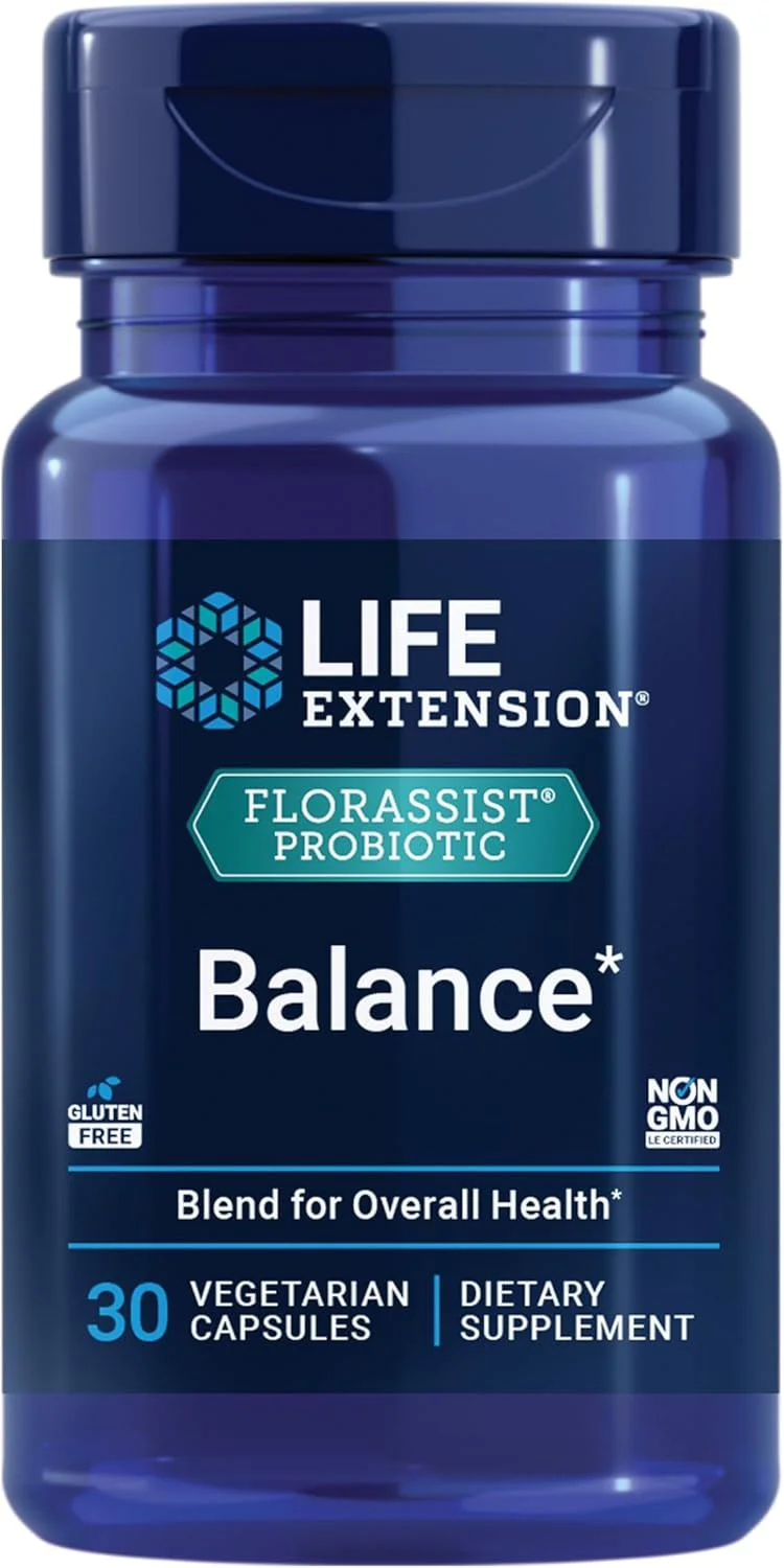 image for Пищевая добавка Life Extension Florassist Probiotic Balance, 30 растит. капсул foto