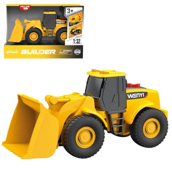 Buldozer cu frictiune Wenyi cu lumini si sunete, 1:32 foto