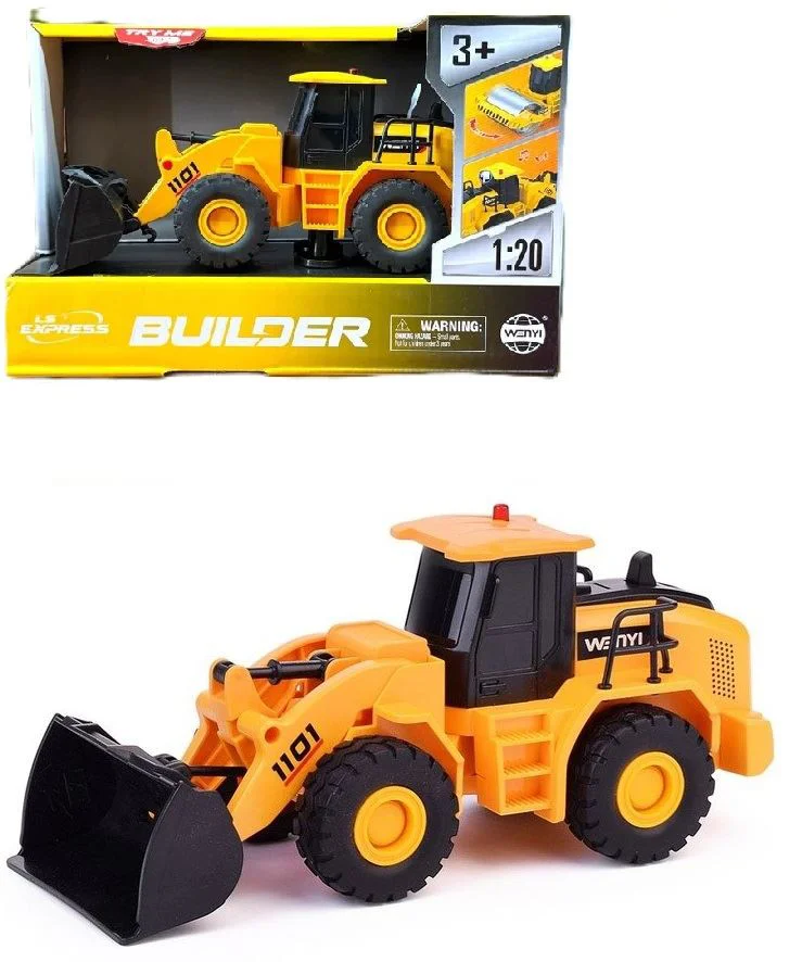 Buldozer cu frictiune Wenyi cu lumini si sunete, 1:20 foto