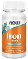 Пищевая добавка Now Foods Iron 18 мг, 120 растительных капсул foto