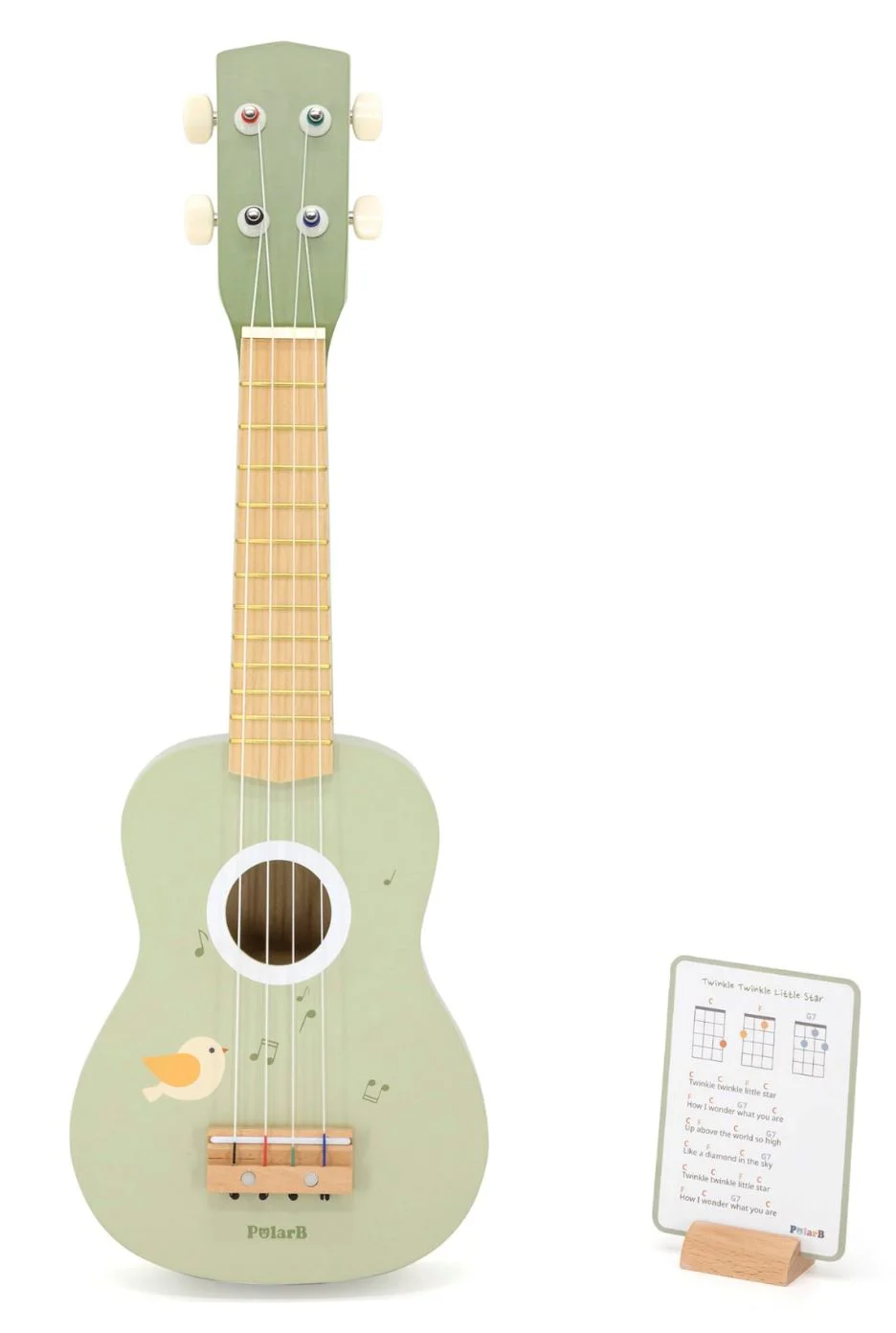 image for Деревянная гитара-укулеле Viga Toys PolarB Птичка foto