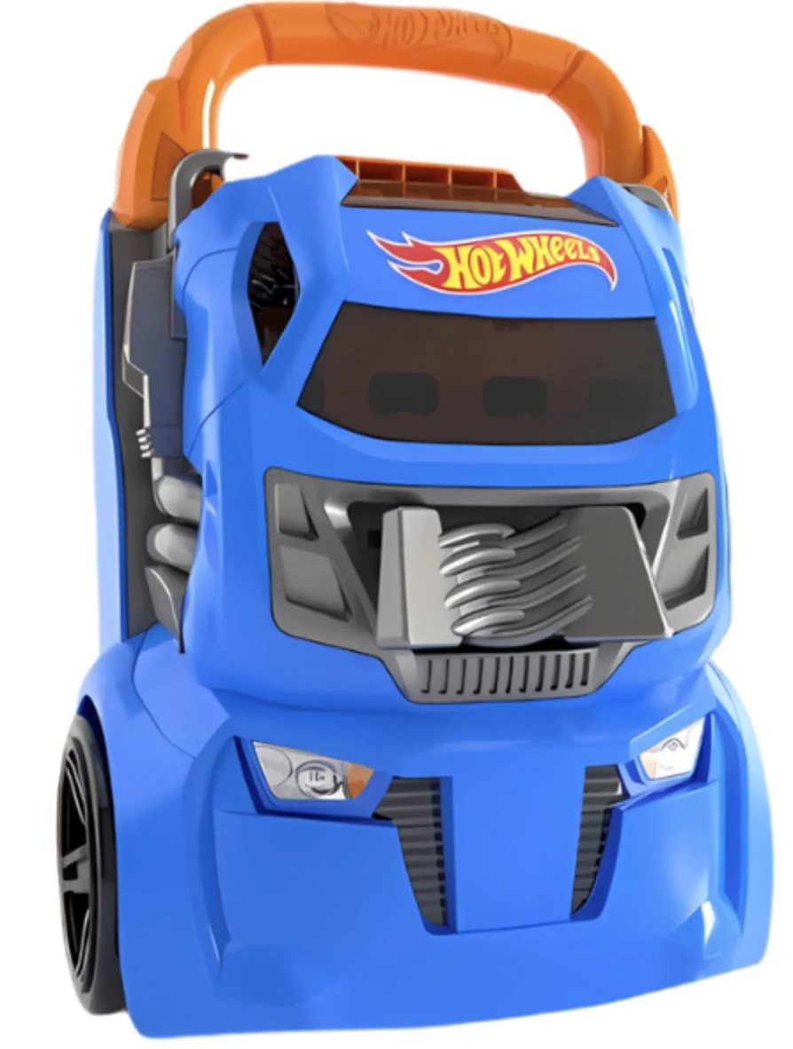 image for Портативный контейнер Hot Wheels с 4 параллельными трассами foto