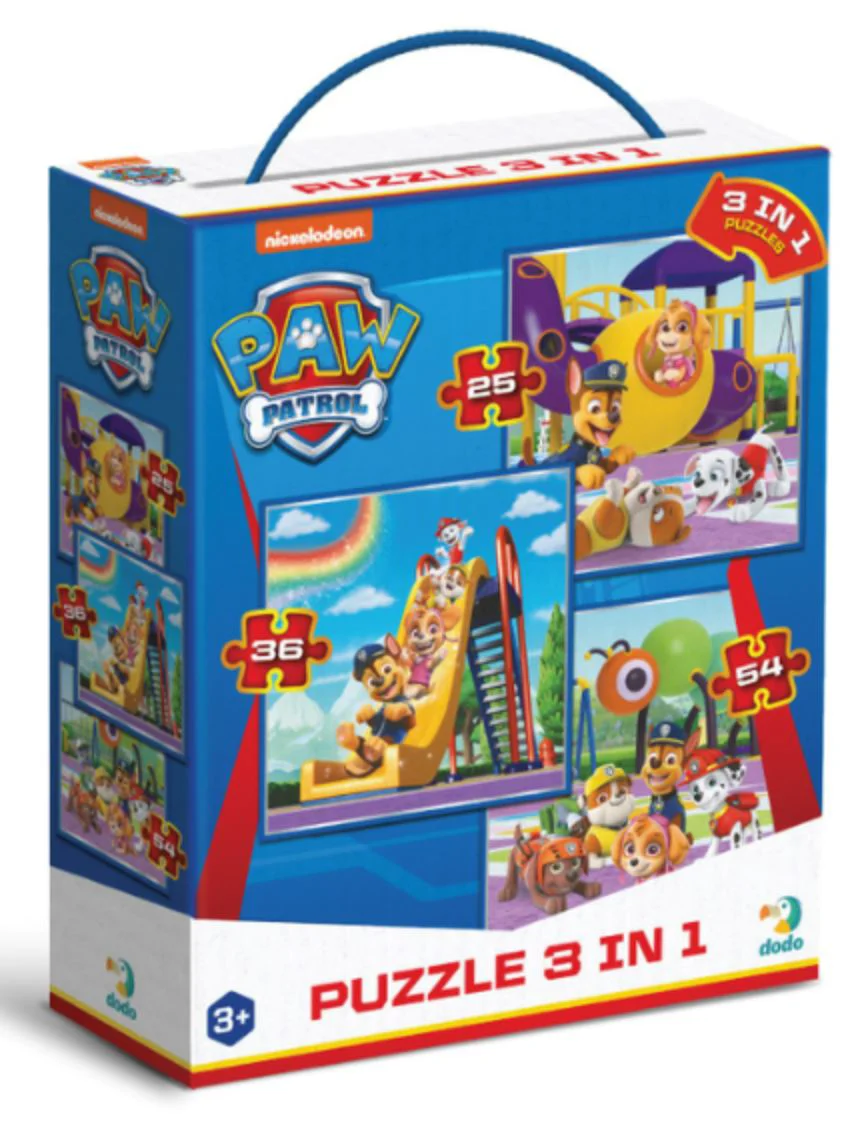 image for Пазл 3 в 1 Dodo Игровая площадка, серия Щенячий патруль эл. foto