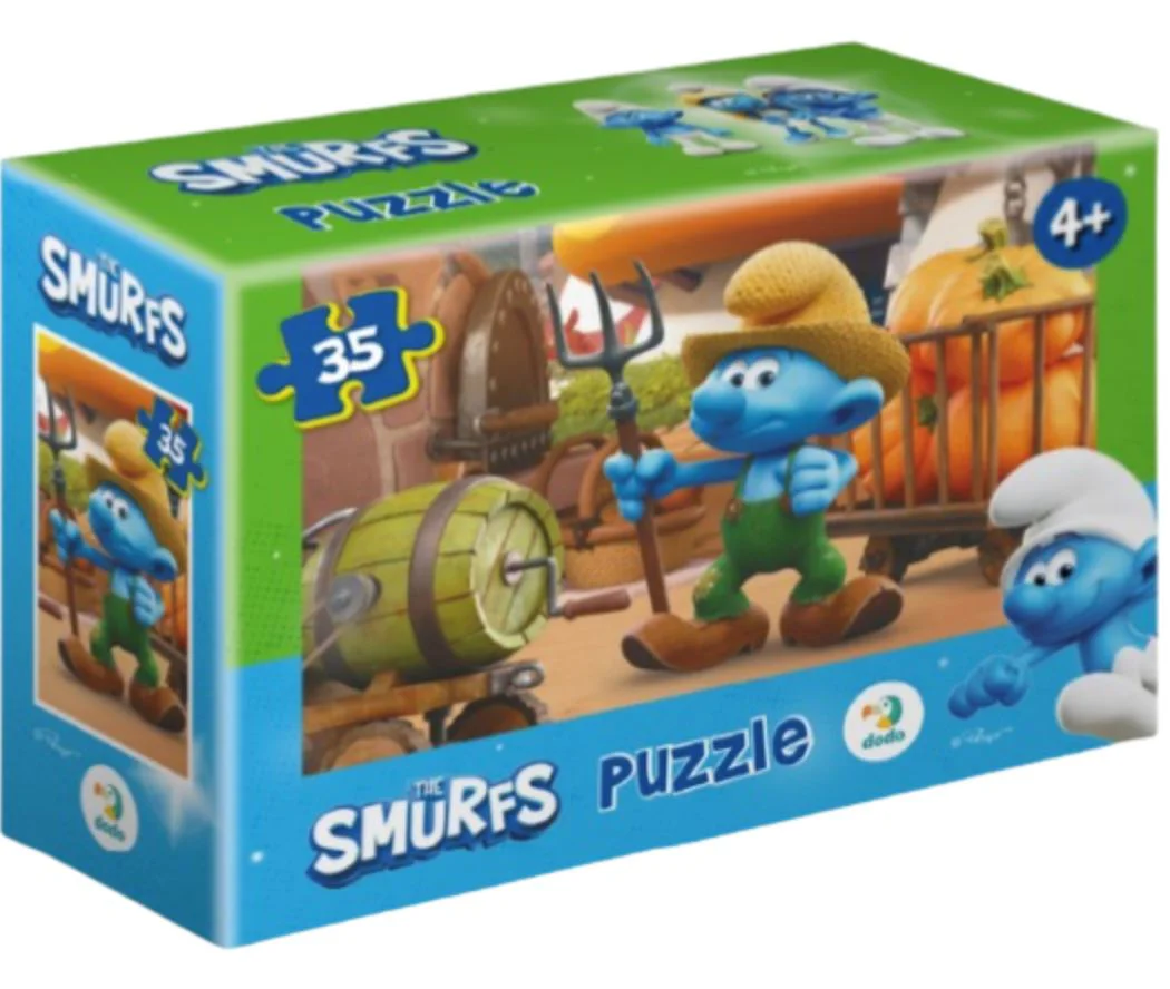 Puzzle Dodo mini Fermierul cu dovleci, Smurfii, 35 el. foto