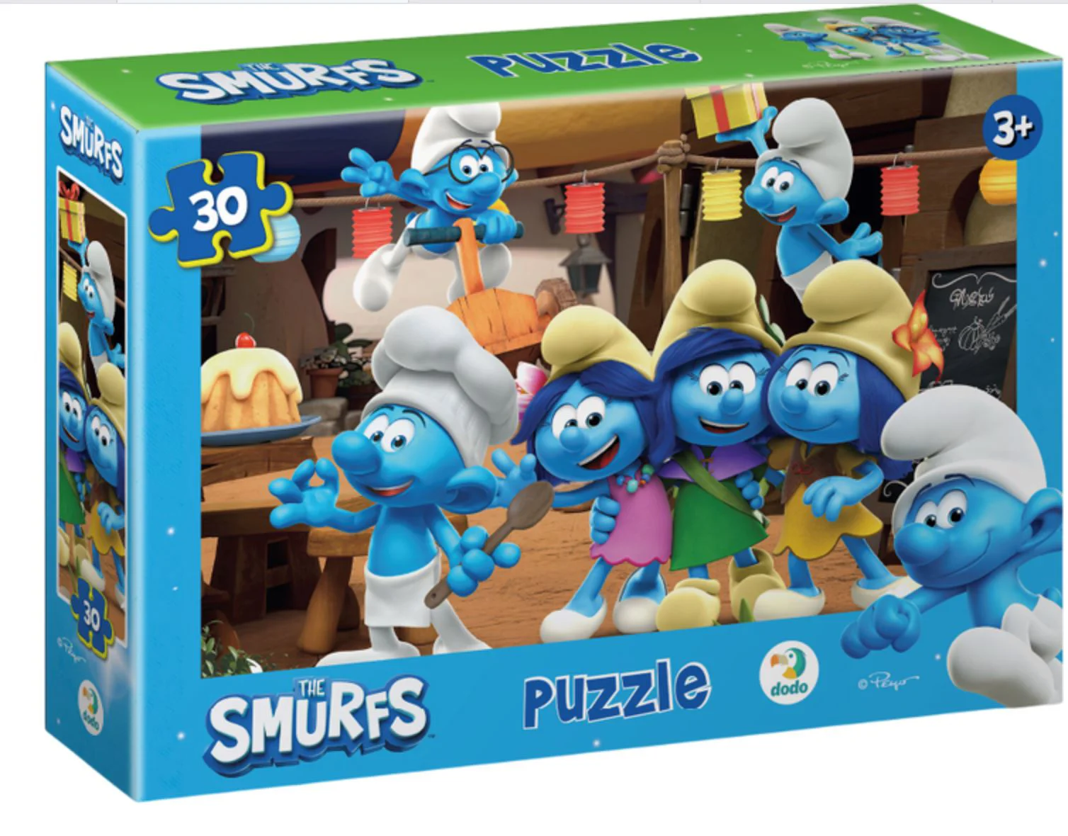 Puzzle-mini Dodo Strumfii Petrecere, 30 el. foto