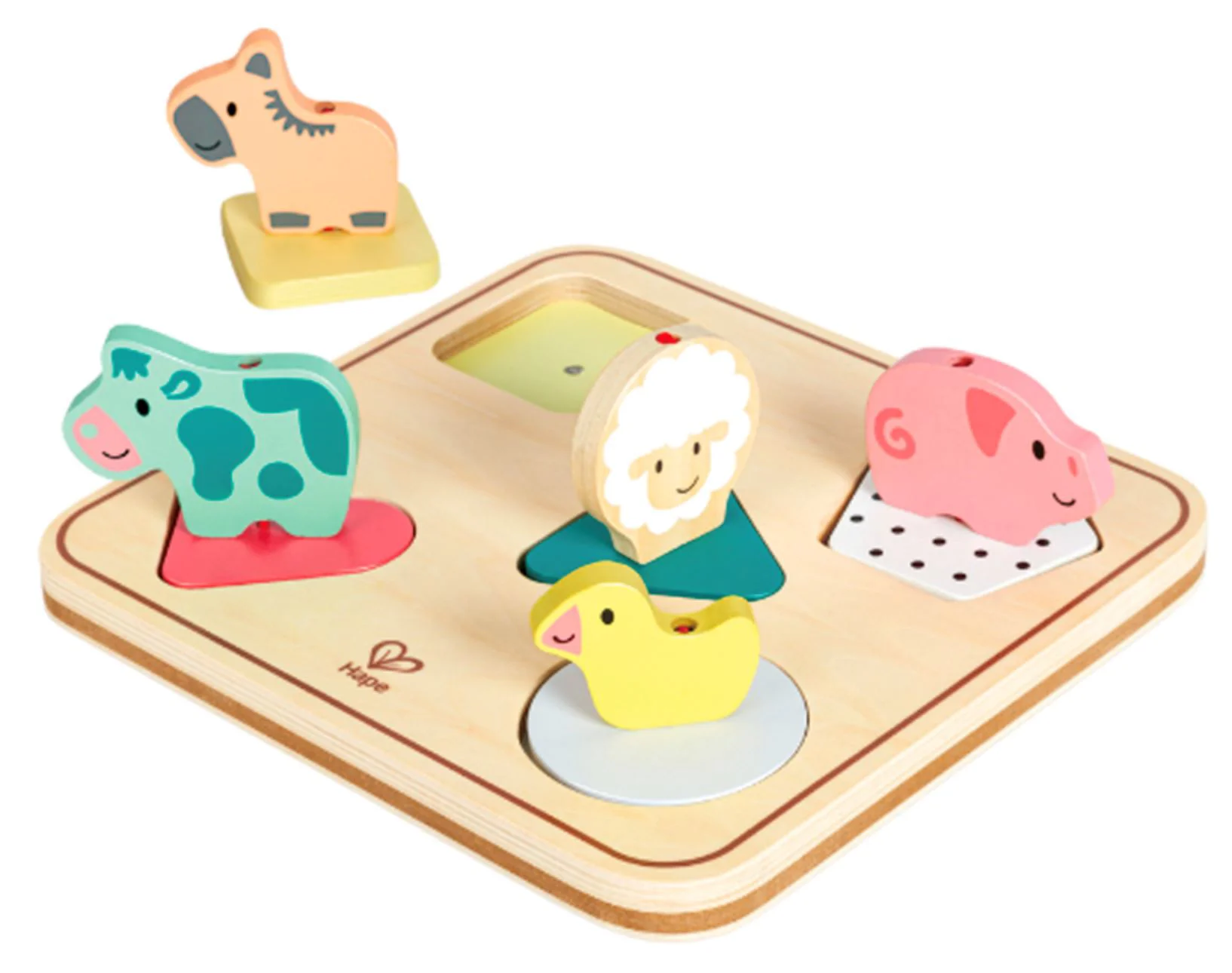 image for Пазл Hape Геометрические формы с животными foto
