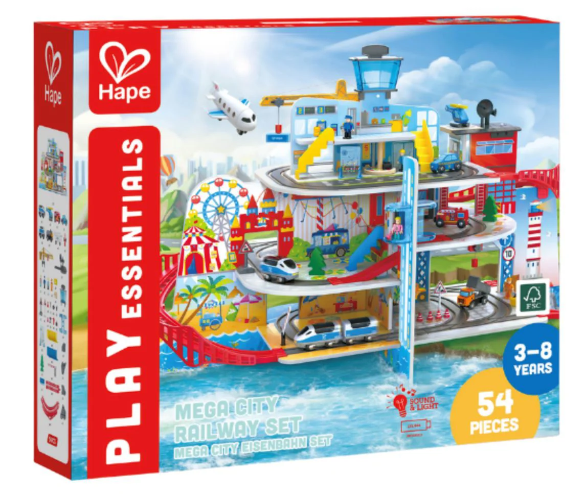 image for Игровой набор Hape Мегаполис Железнодорожный Комплекс foto
