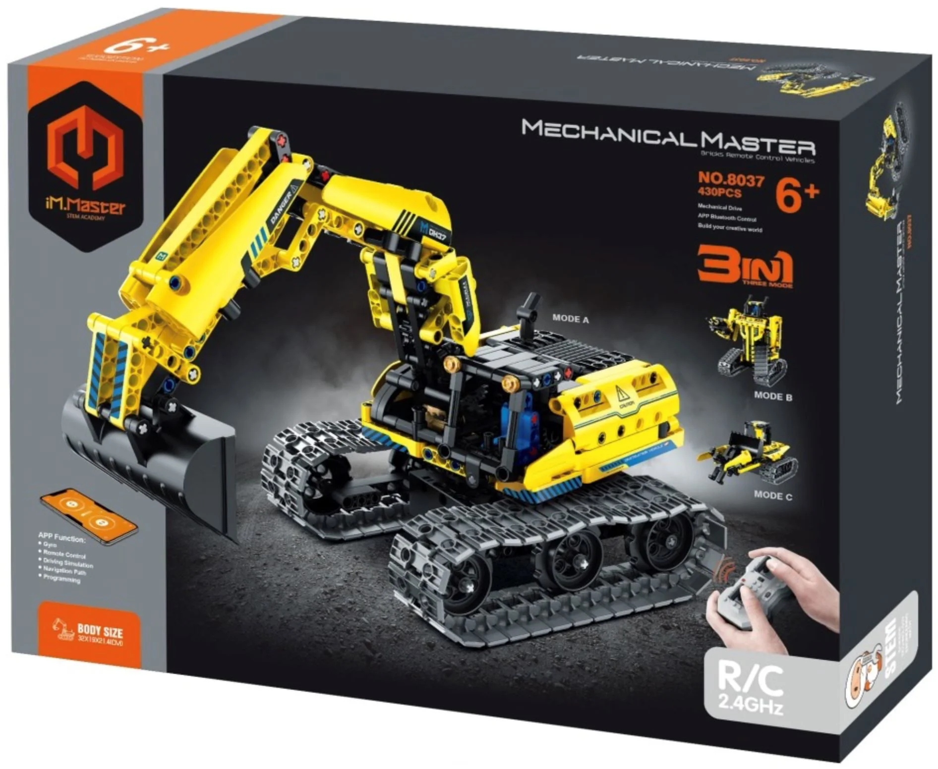 image for Set de constructie 3 in 1 iM.Master Mechanical Master Excavator foto