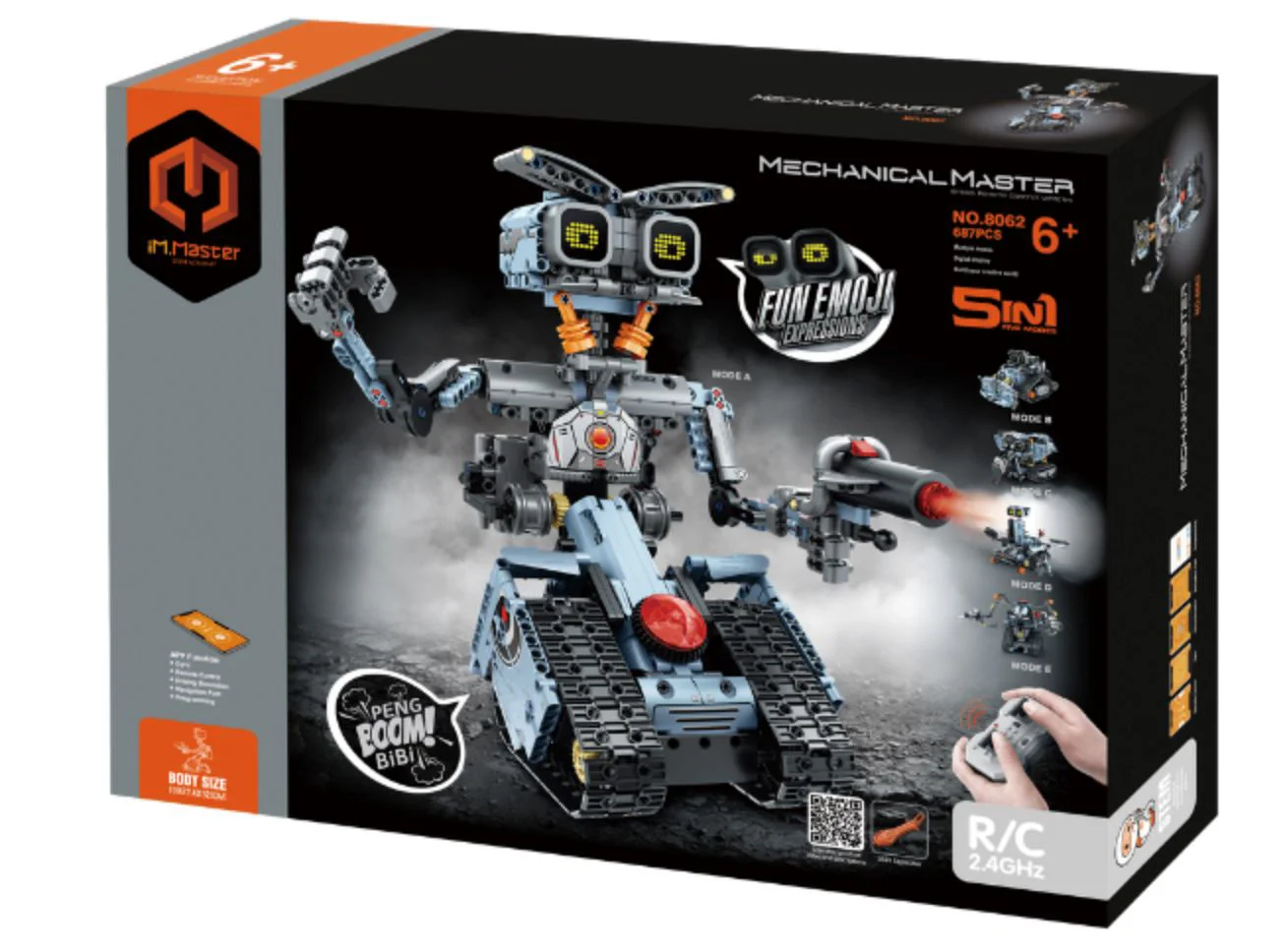 image for Set de constructie 5 in 1 Mechanical Master Robot-transformer foto