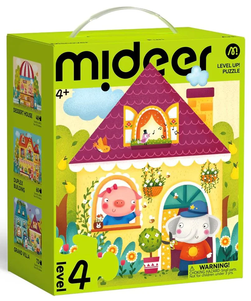 image for Puzzle 3 in 1 Mideer Oraselul de basm, nivelul 4 foto