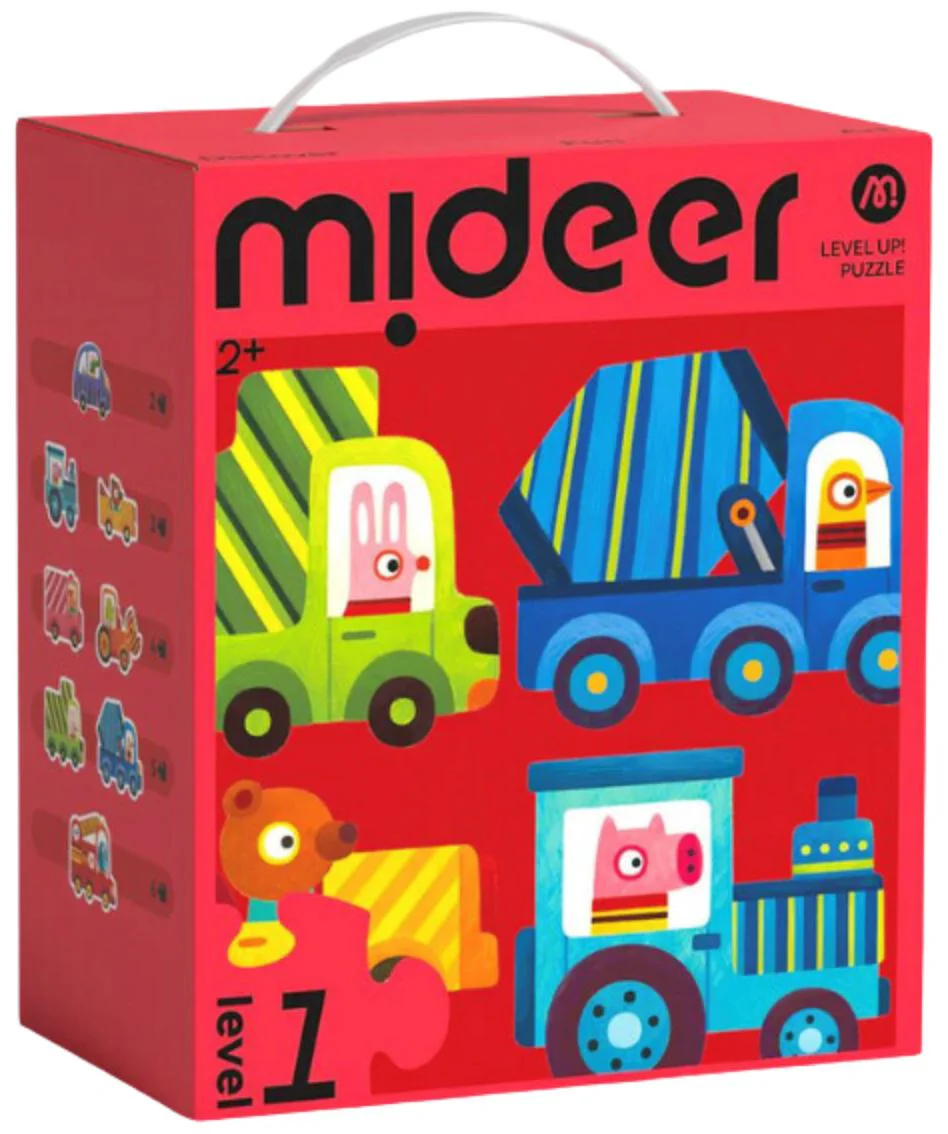 image for Puzzle 8 in 1 Mideer Transport, nivel 1 foto