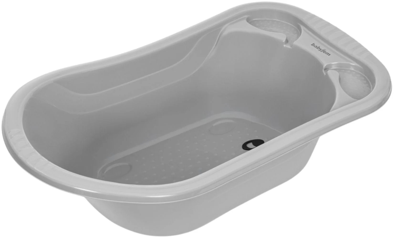 image for Cadita mare cu scurgere BabyJem Soft Grey foto