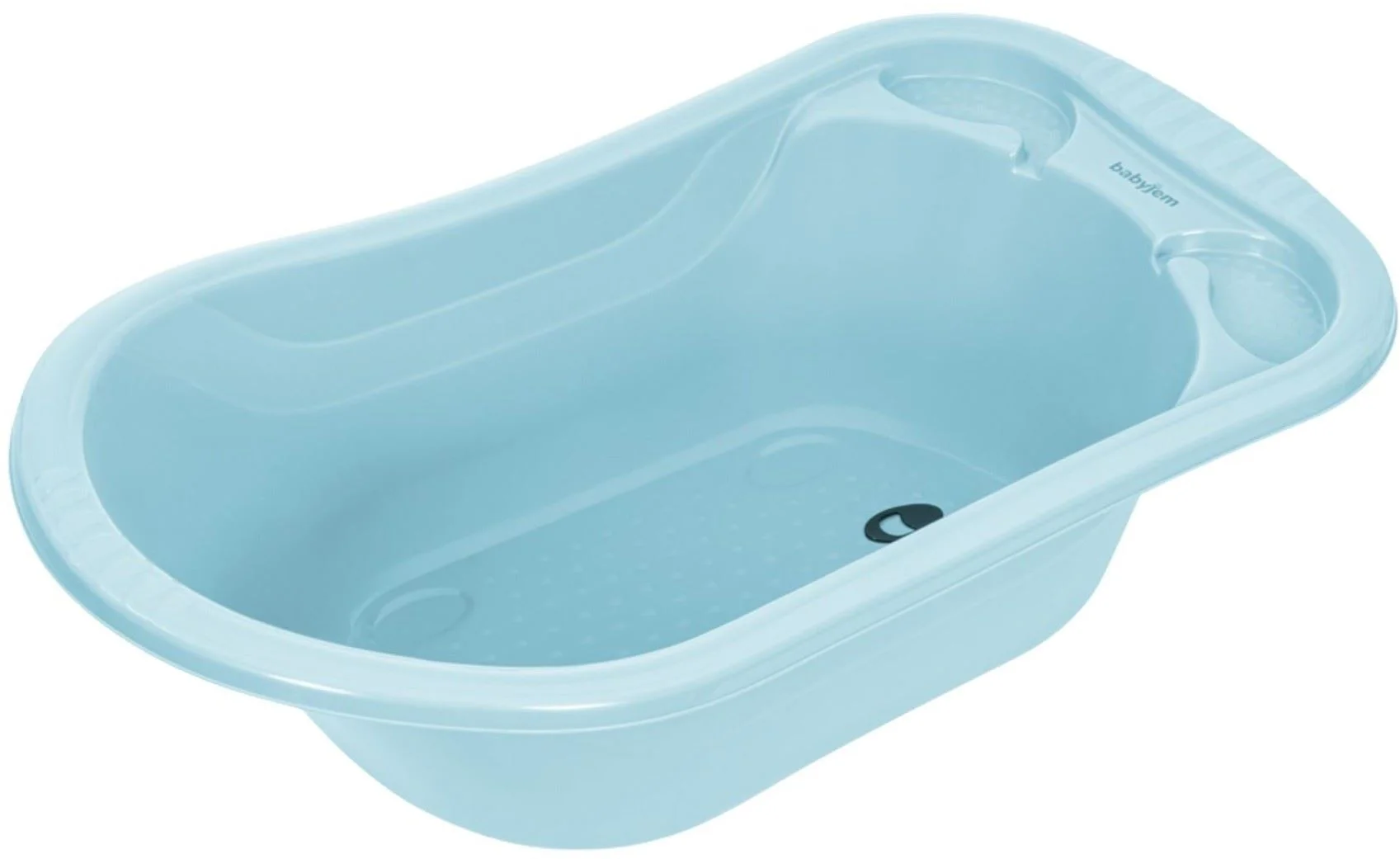 image for Cadita mare cu scurgere BabyJem Soft Blue foto