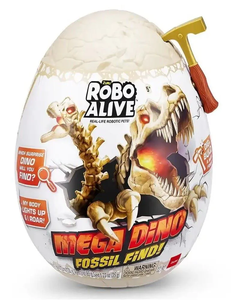 image for Сюрприз-яйцо ZURU Robo Alive – Mega Dino Fossil Find, Серия 2 foto