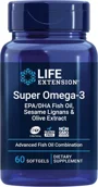 Supliment alimentar Life Extension Omega-3 EPA/DHA Fish Oil, Sesame Lignans, 60 capsule foto