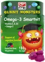 Жевательные мармеладки Dr. Frei Gummy Monsters Omega-3 Smartvit, 180 г foto