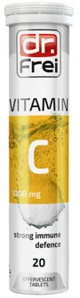 Шипучие витамины Dr. Frei VITAMIN C 1000 mg, 20 таблеток foto