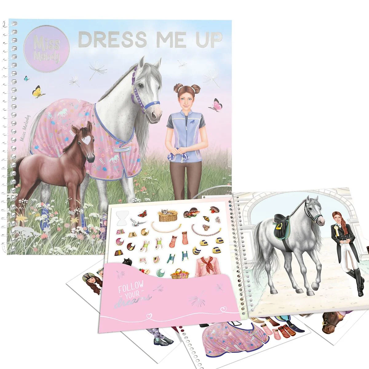 image for Caiet de schite cu autocolante TOPModel Miss Melody Dress Me Up foto