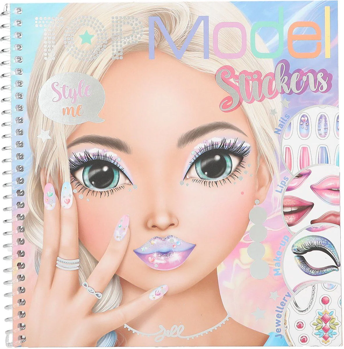 image for Caiet de schite cu autocolante TOPModel Dress Me Up Face foto