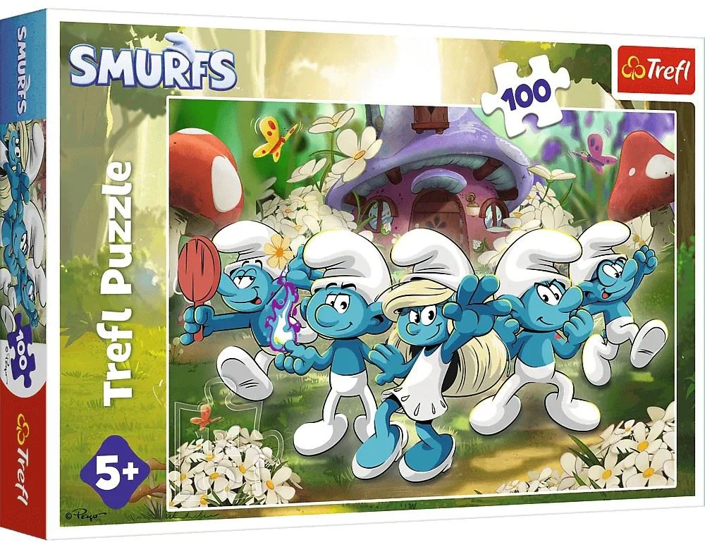 Puzzle Trefl Smurfs The Movie 2025, 100 el. foto