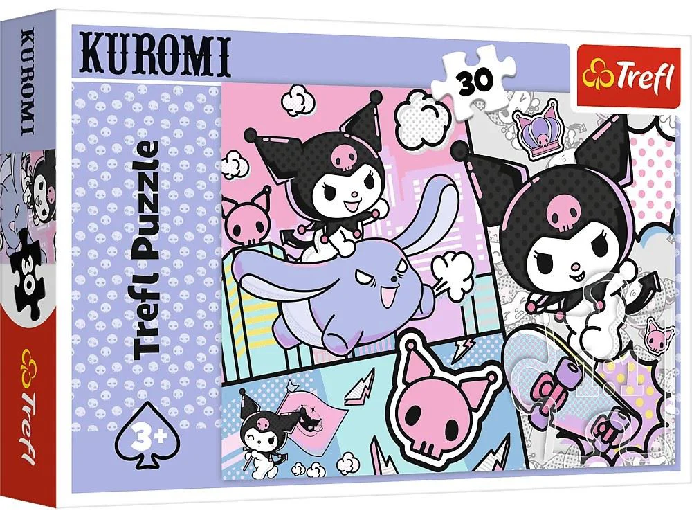 image for Puzzle Trefl Have fun with Kuromi Hello Kitty, 30 el. foto