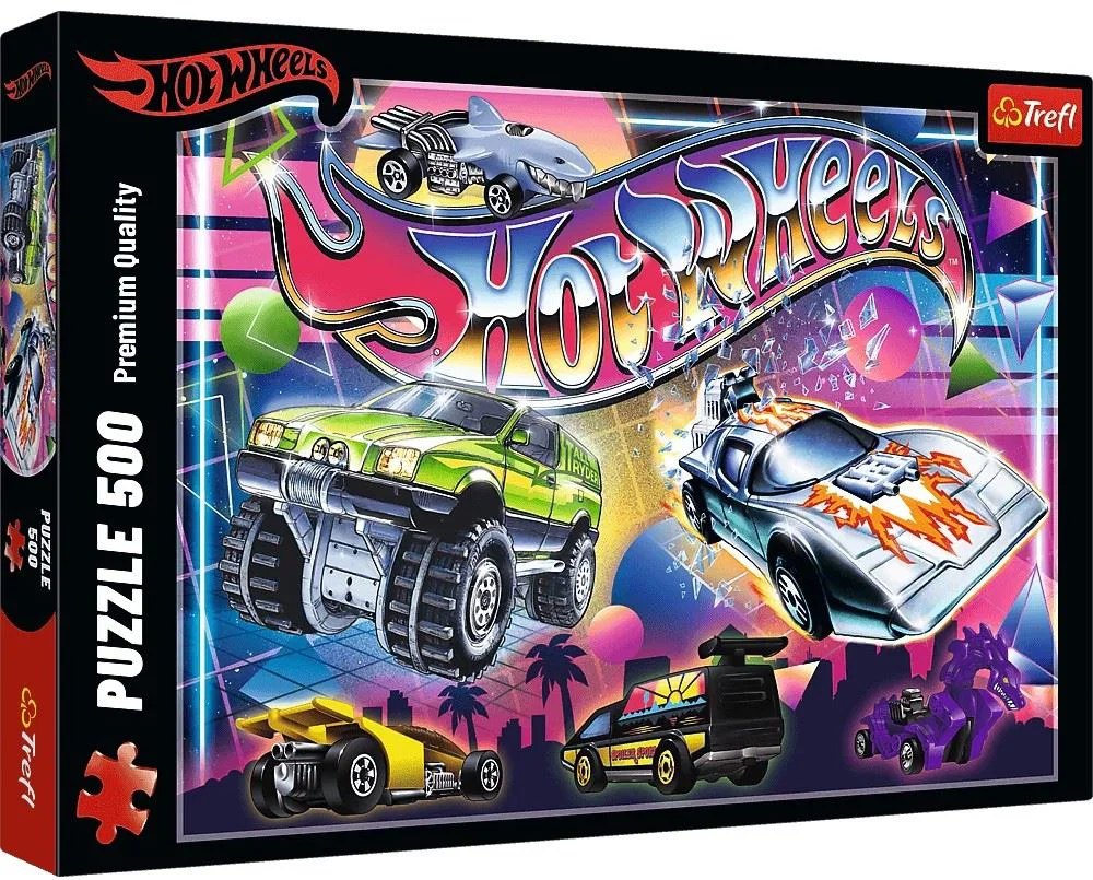 image for Puzzle Trefl Hot Wheels: 80s Vibe, 500 el. foto