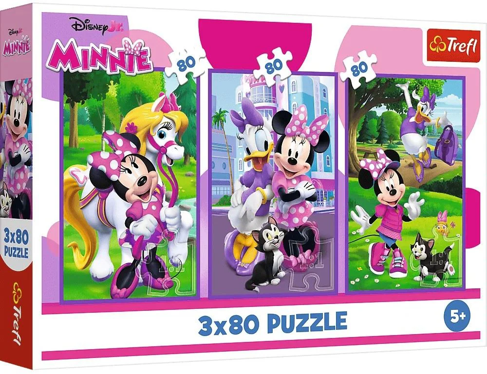 Puzzle Trefl Disney Minnie and friends, 3x80 el. foto