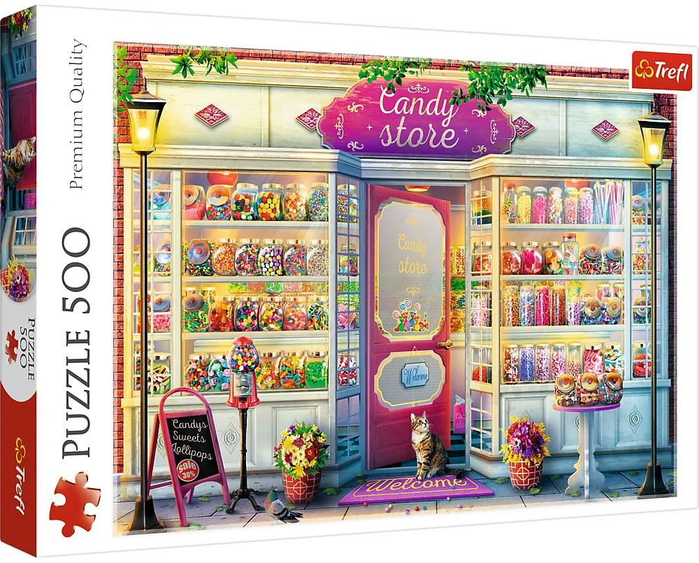 Puzzle Trefl Candy Store, 500 el. foto
