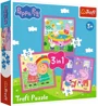 Puzzle Trefl 3 in 1 Peppa and friends foto