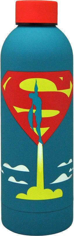 image for Бутылка для воды с покрытием soft touch KiDS Superman, 700 мл foto