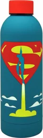 Бутылка для воды с покрытием soft touch KiDS Superman, 700 мл foto