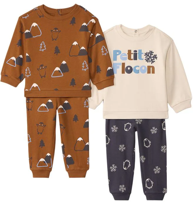 image for Orchestra 2 Seturi a cate 2 piese Brown - hanorac si pantaloni din fleece foto