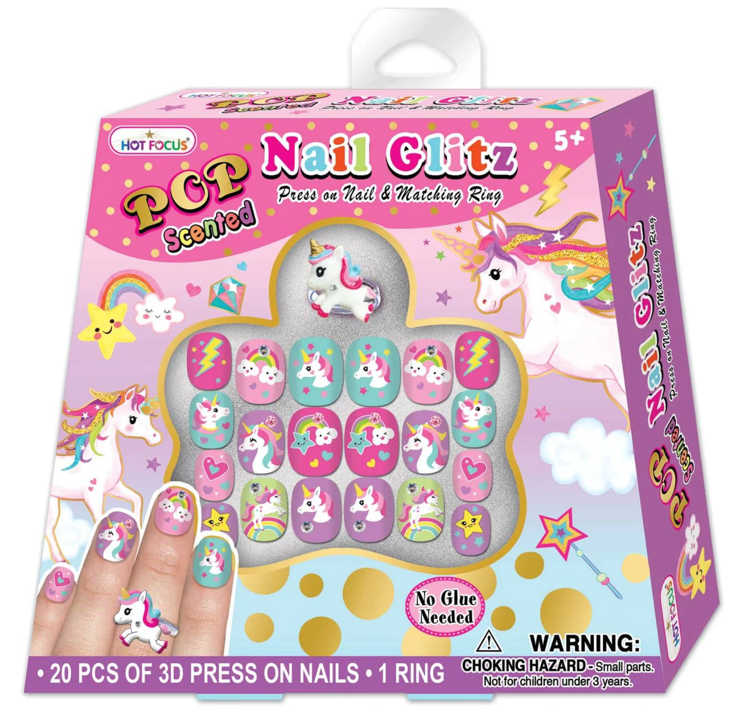 image for Set unghii false Hot Focus Mini unicorn foto