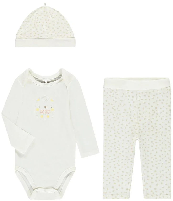 image for Orchestra Set 3 piese Baby Hedgehog - caciulita, pantaloni si body foto