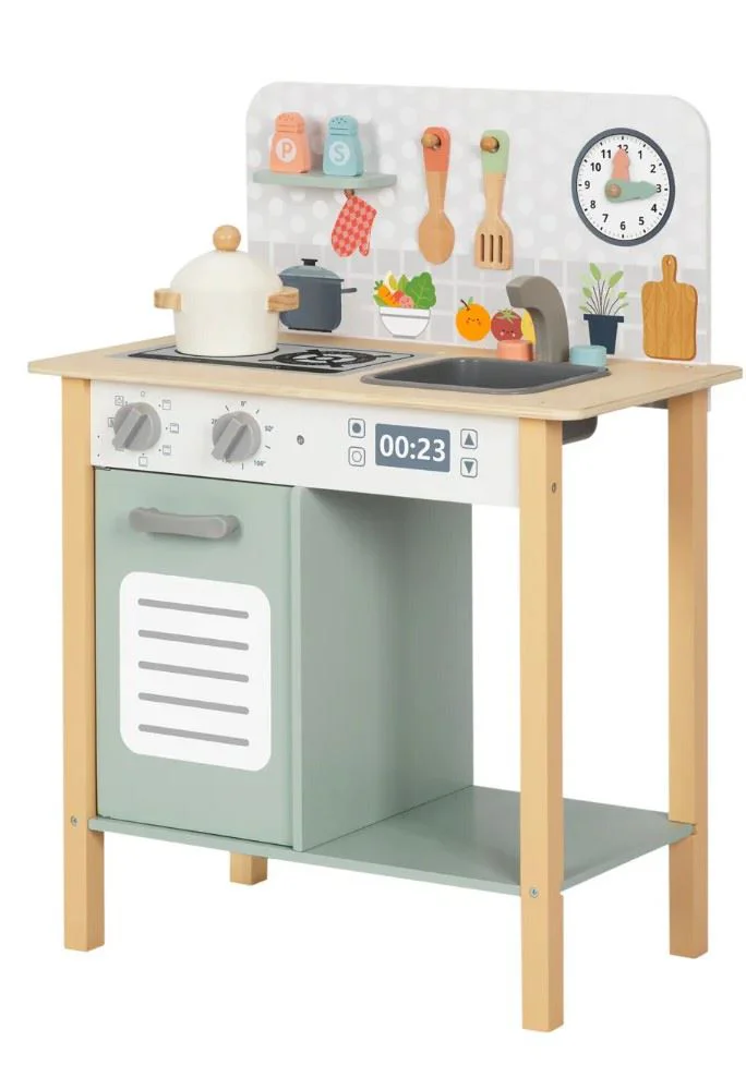 image for Set de bucatarie din lemn cu aragaz Tooky Toy foto