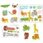 Set 3D origami Tooky Toy Animale salbatice, 10 modele foto