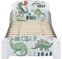 Pat pentru copii U-grow Junior cu protectii laterale, Dinozauri foto