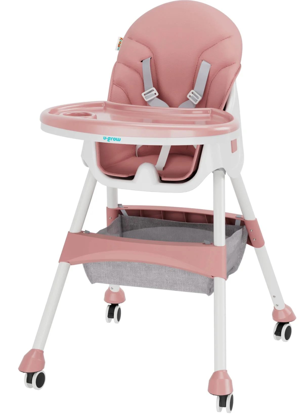 image for Scaun de masa 2 in 1 U-grow pliabil, Roz foto