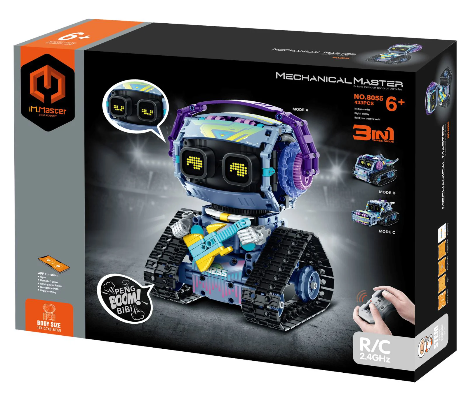 image for Set de constructie 3 in 1 cu telecomanda iM Master Robot muzician, 433 el. foto
