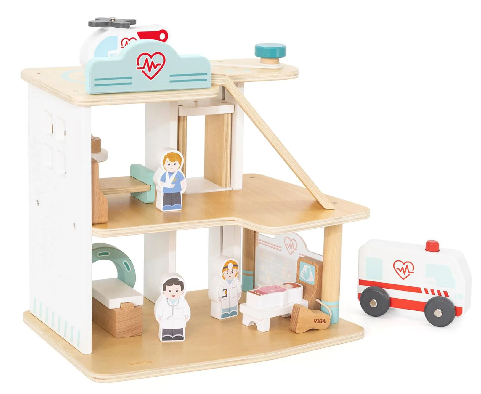 Деревянный игровой набор Viga Toys Больница foto