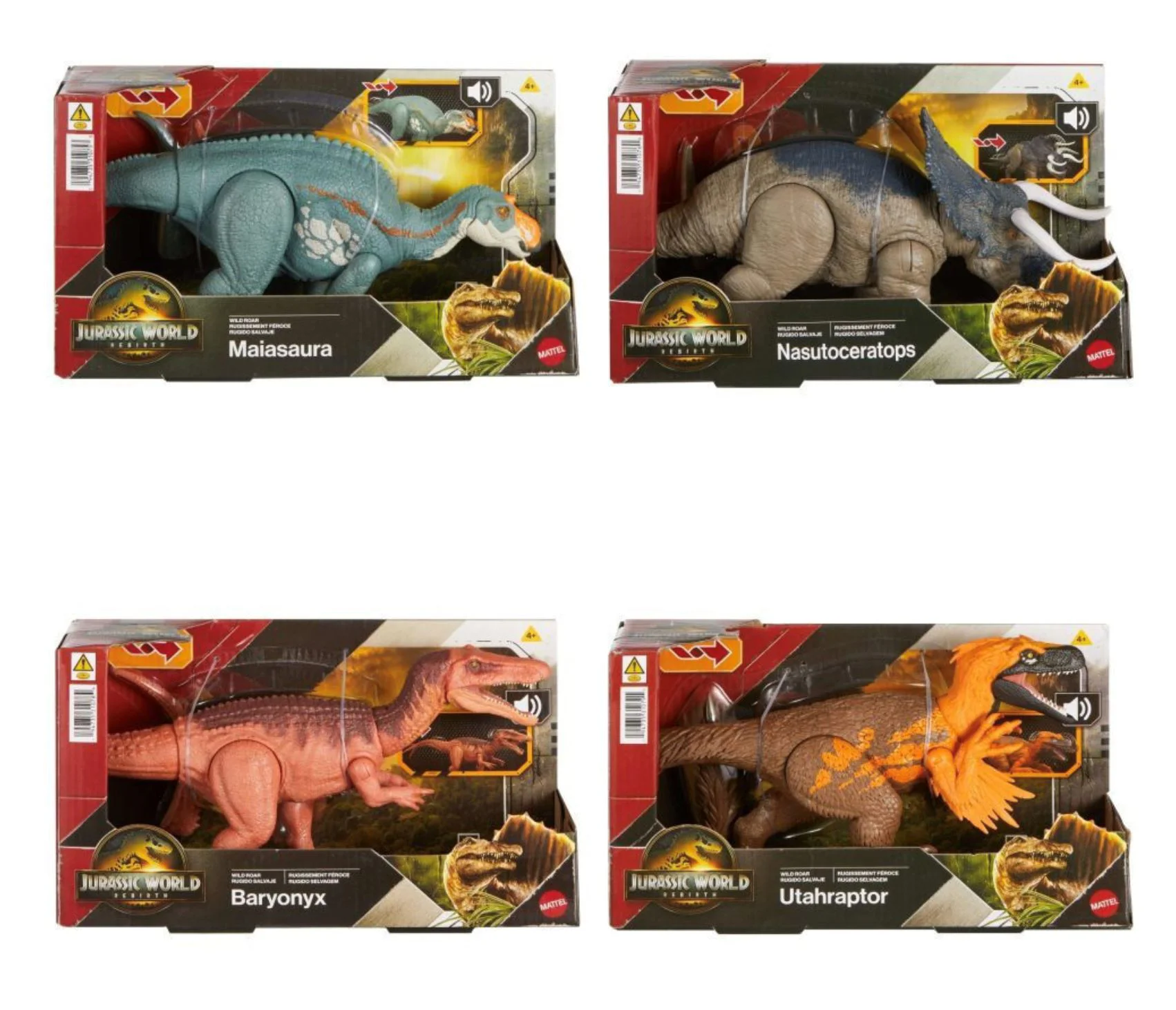 image for Интерактивная фигурка динозавра Mattel Jurassic World Wild Roar foto