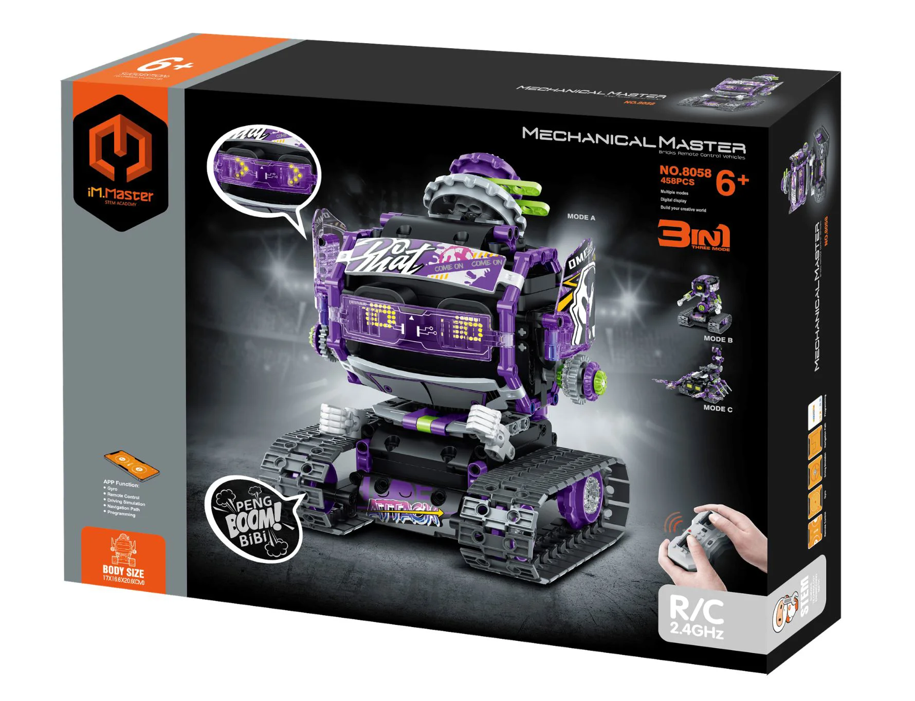 image for Конструктор 3 в 1 iM Master Robot Transformer с пультом управления foto