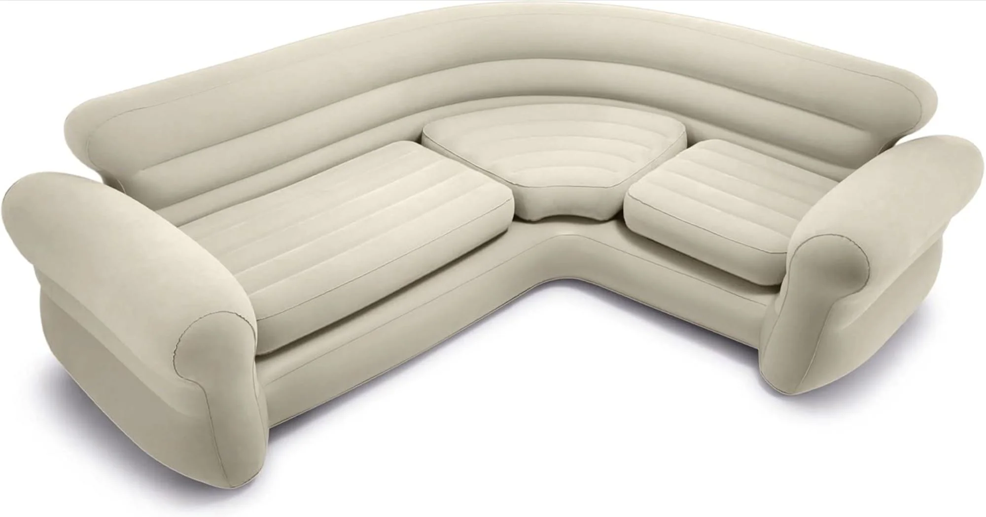 image for Canapea gonflabila INTEX Corner Sofa, 257x203x76cm foto