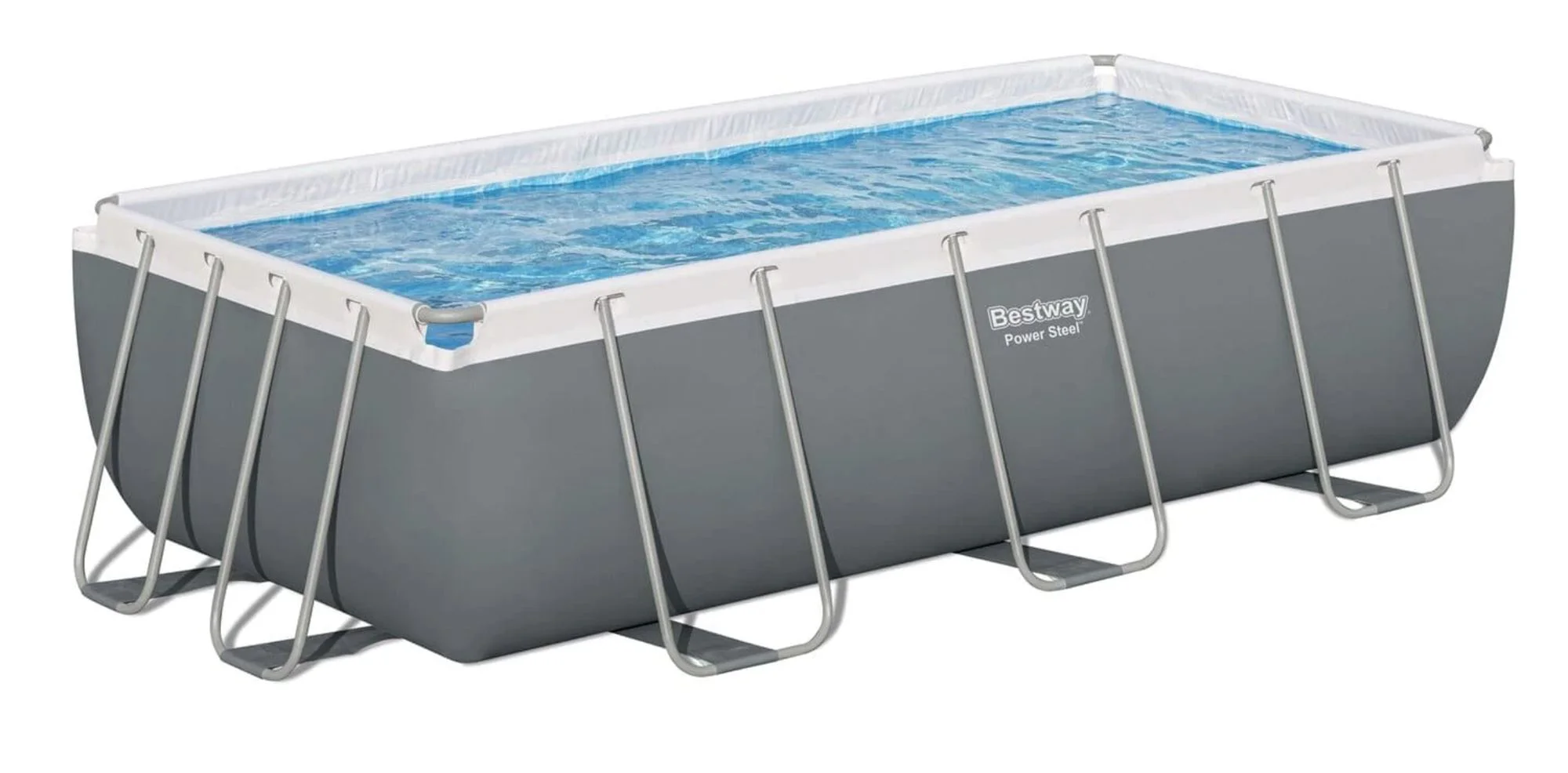 image for Piscina Bestway Power Steel 404 x 201 x 100cm, 6478L, carcas metal foto