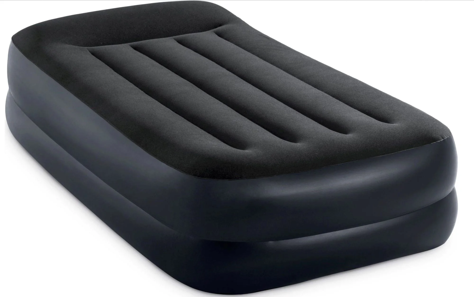 image for Saltea gonflabila INTEX Velur Pillow,  99x191x42cm cu tetiera si pompa incorporata foto