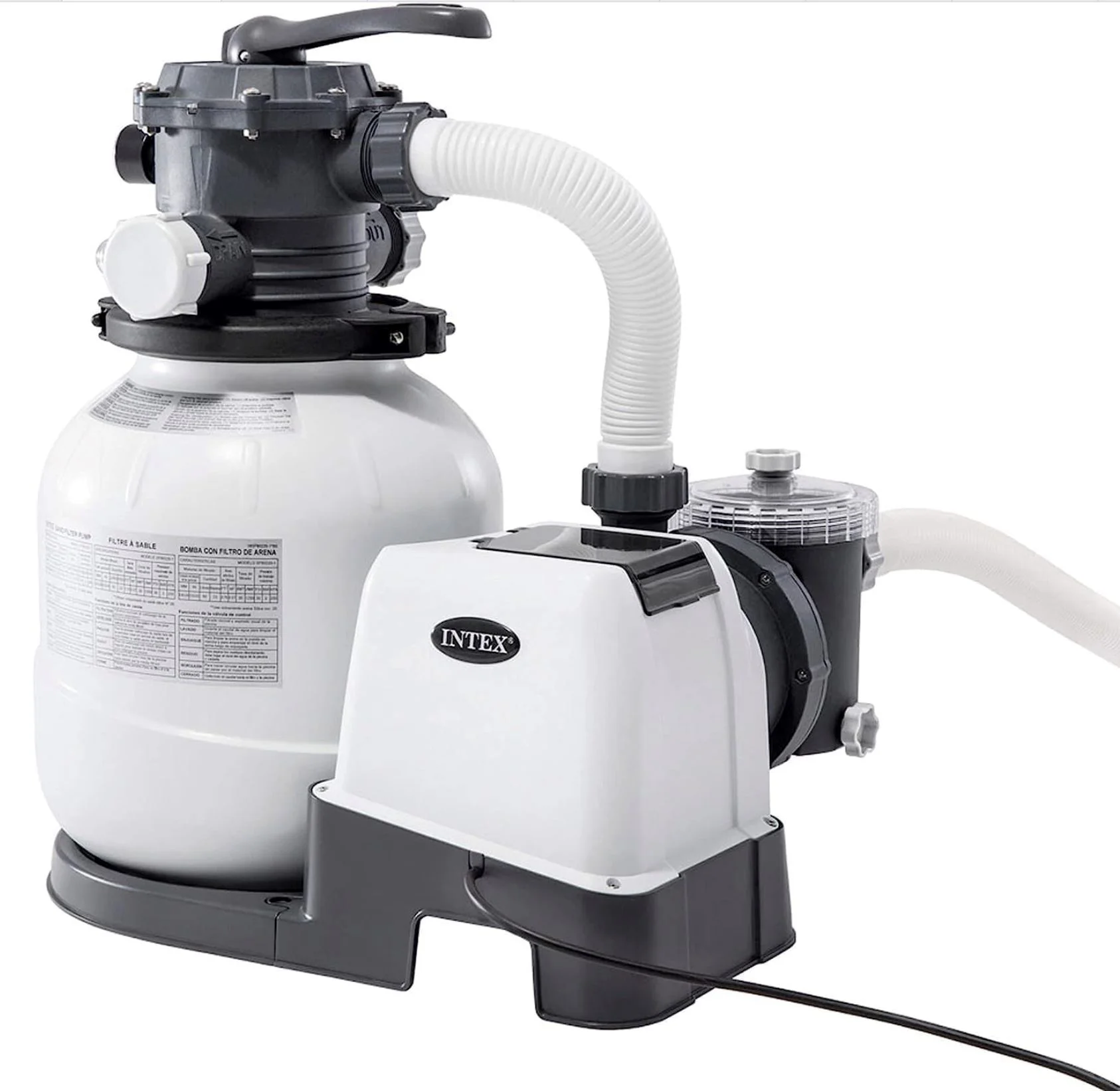 image for Pompa de filtrare cu nisip INTEX Krystal Clear SX2800, rezervor de nisip 35 kg foto