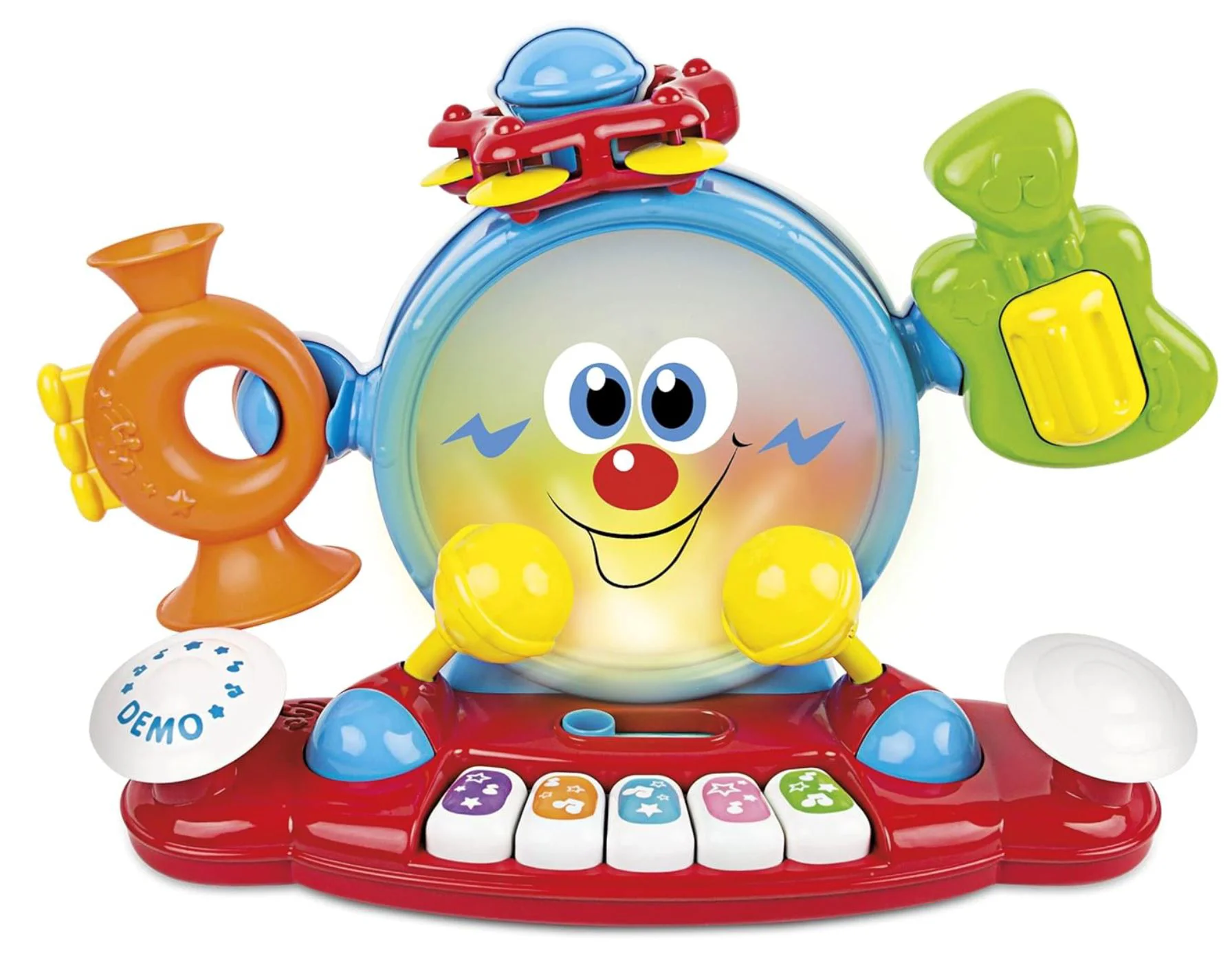 image for Jucarie pentru copii 6 in 1 Winfun Instrumente muzicale cu sunete si lumini, engleza foto
