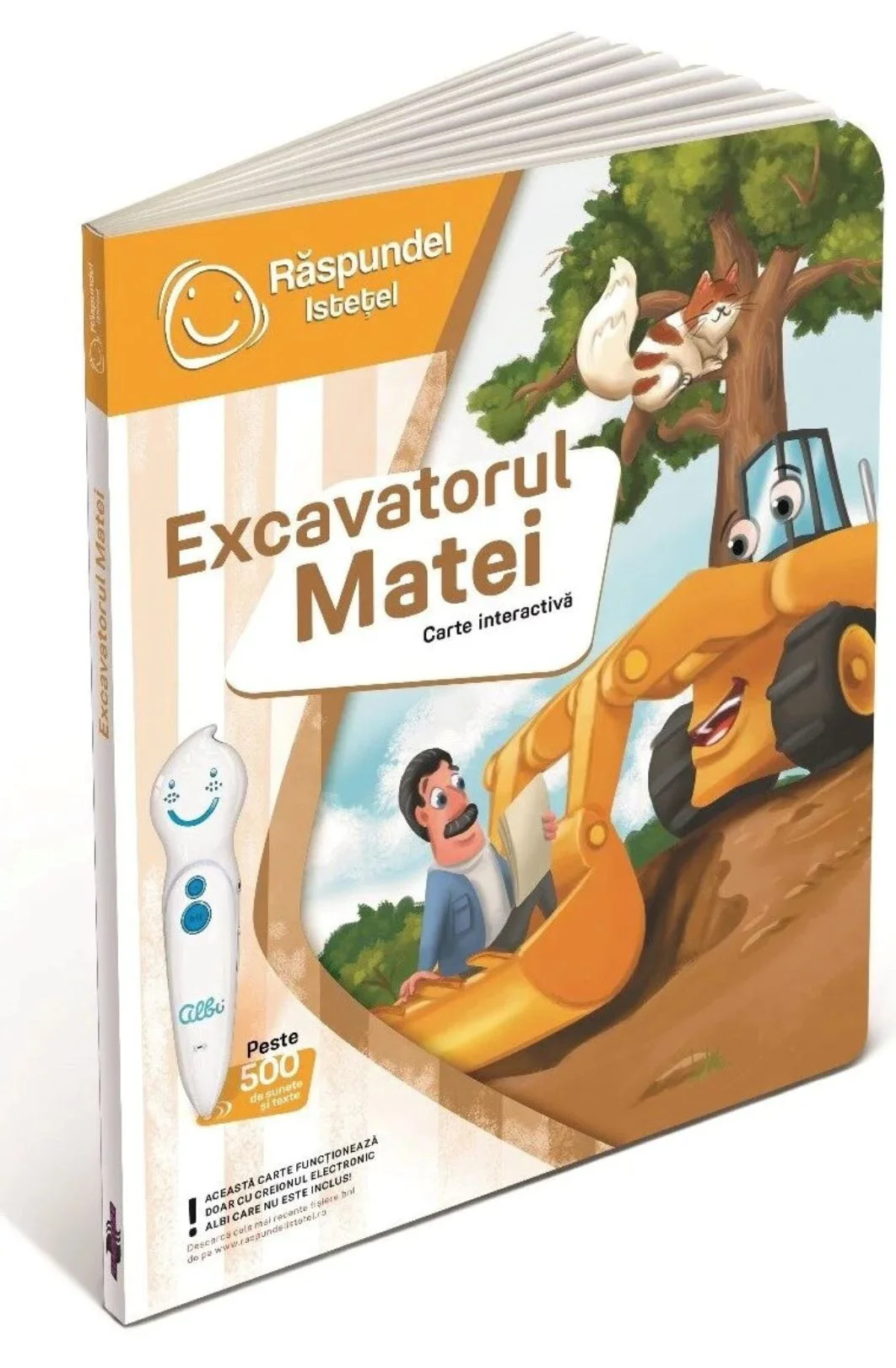 image for Интерактивная книга Răspundel Istetel Экскаватор Матей foto