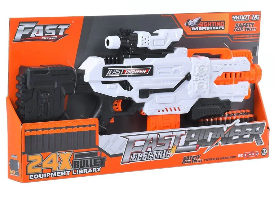 image for Arma electrica Fast Pioneer cu gloante din spuma, 24 proiectile foto